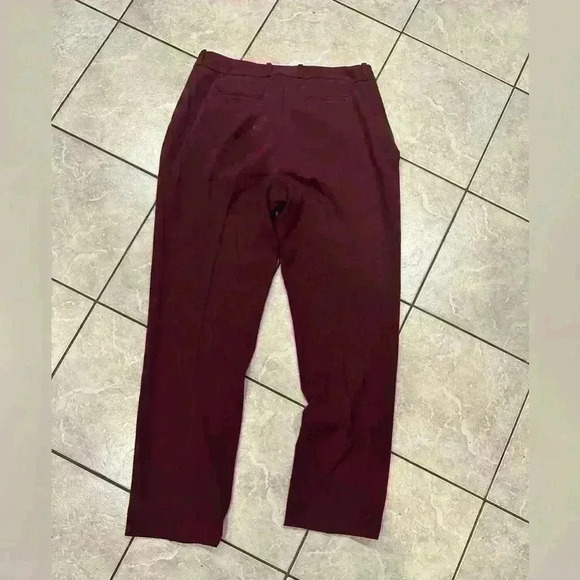 Coldwater Creek Maroon Flat Front Trouser Size 12 - Picture 3 of 5